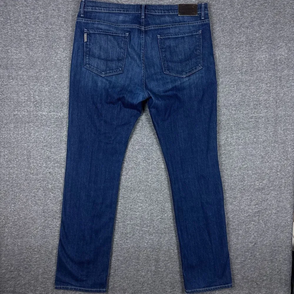 Paige Normandie Jeans Mens 38x35 Blue Denim Straight‎ Stretch Modern Casual USA